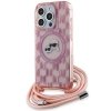 Karl Lagerfeld KLHMP15LHCKCKLCP iPhone 15 Pro 6.1 różowy/pink hardcase IML Crossbody Monogram Karl & Choupette Head MagSaf